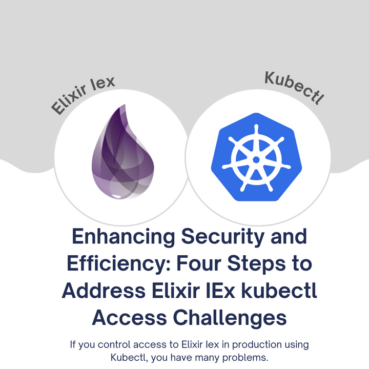 Enhancing Security and Efficiency: Four Steps to Address Elixir IEx kubectl Access Challenges