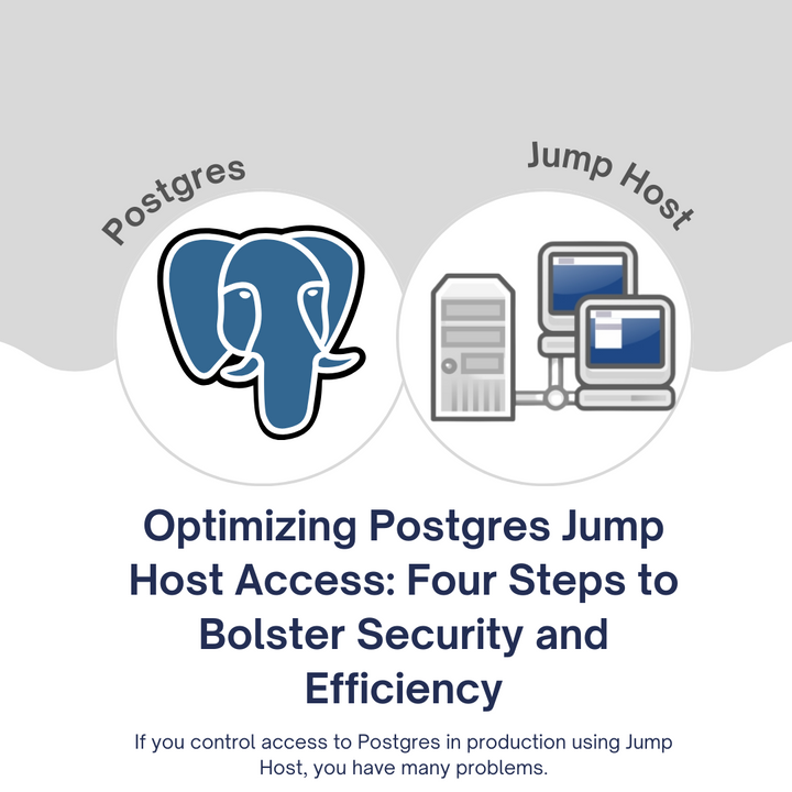 Optimizing Postgres Jump Host Access: Four Steps to Bolster Security and Efficiency