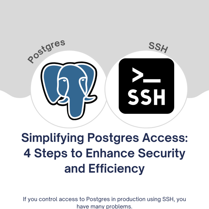 Simplifying Postgres Access: 4 Steps to Enhance Security and Efficiency